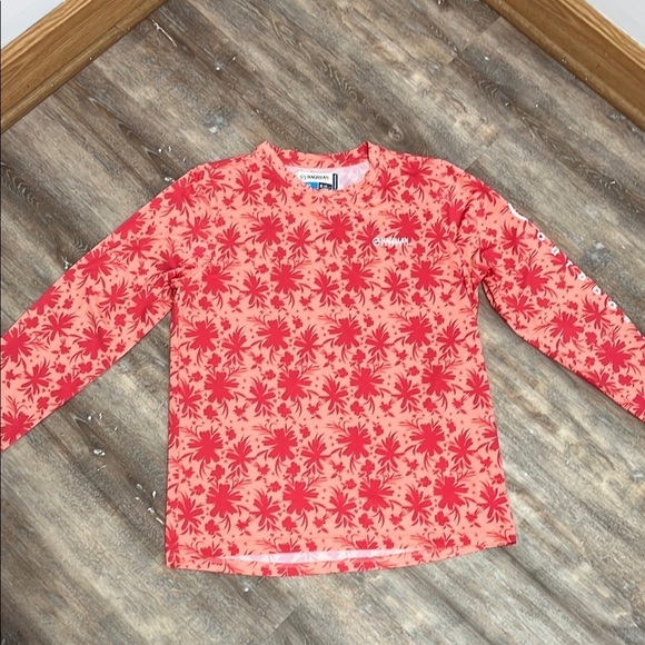 Magellan Outdoor Pink Floral Long Sleeve Shirt Boyfriend Fit Fish Gear Size XL - Picture 9 of 14